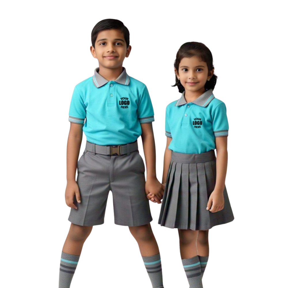 Complete Uniform Set - Teal Polo (Belted)