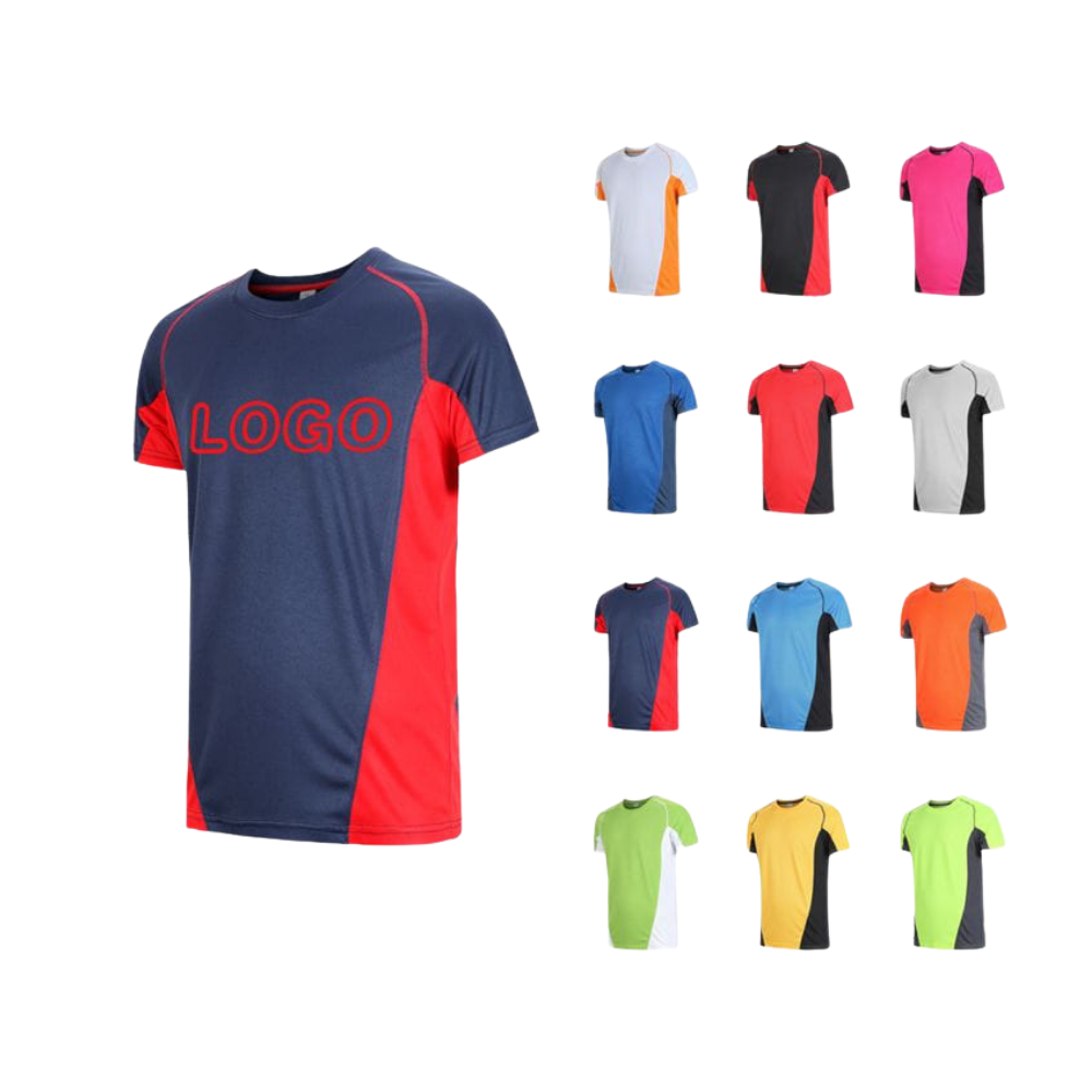 Sports T-Shirt - Navy-Red Raglan (Multi Color)
